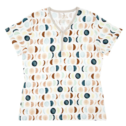 Luna Neutral Women's Short Sleeve Pajama Top