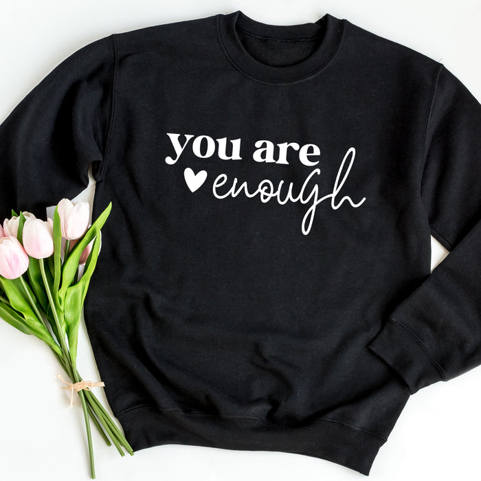 You Are Enough crewneck sweatshirt, product photo 2