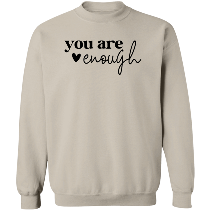 You Are Enough crewneck sweatshirt in Sand