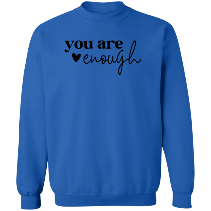 You Are Enough crewneck sweatshirt in Royal