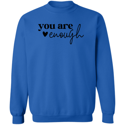 You Are Enough crewneck sweatshirt in Royal