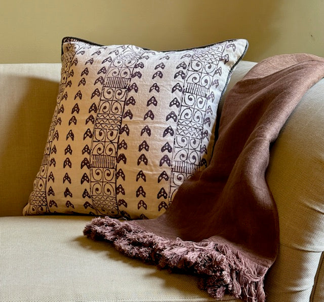 Zambia Blue Decorative Pillow Cover