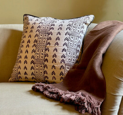 Zambia Blue Decorative Pillow Cover